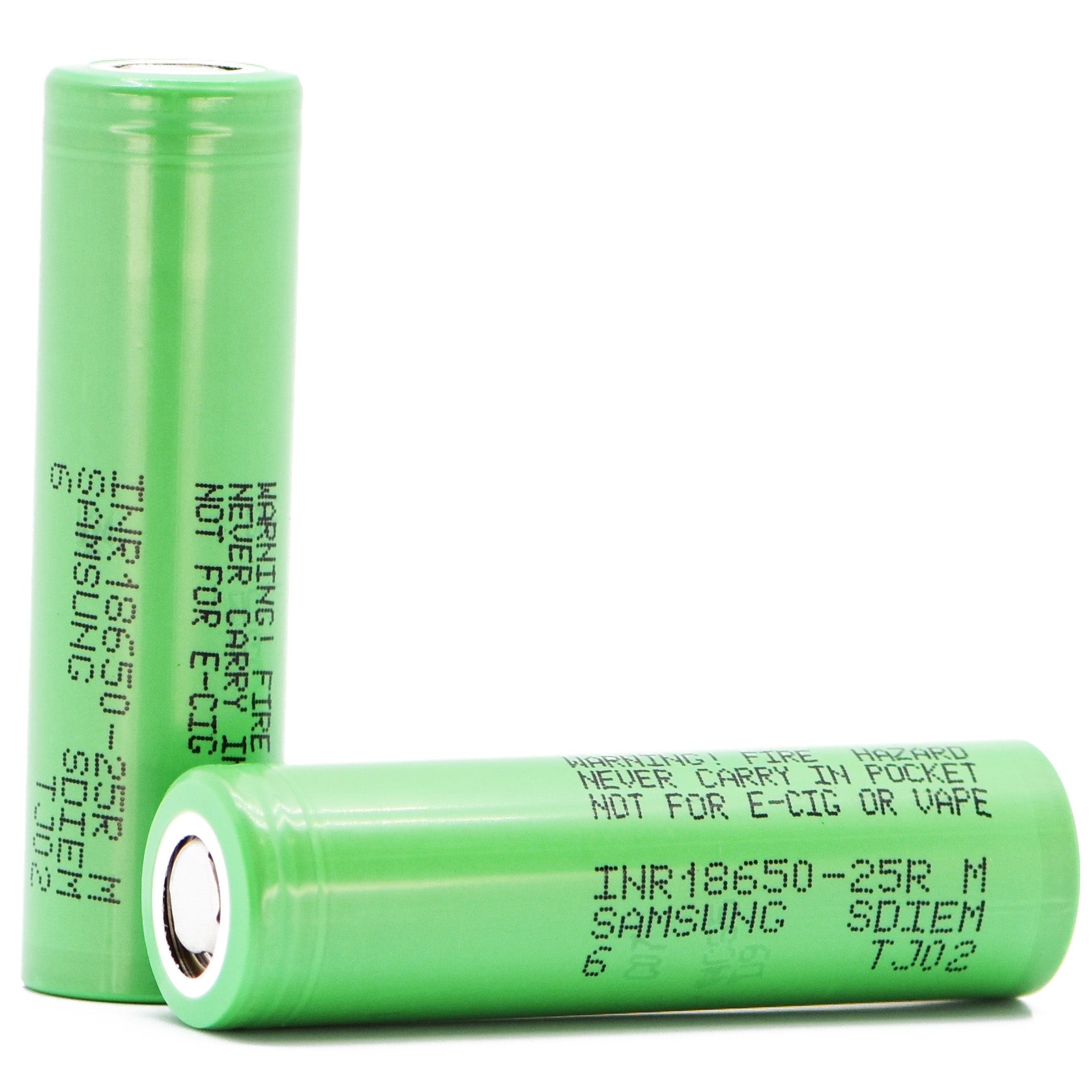 Samsung 25R 18650 2500mAh High drain FLAT TOP Lithium ion battery