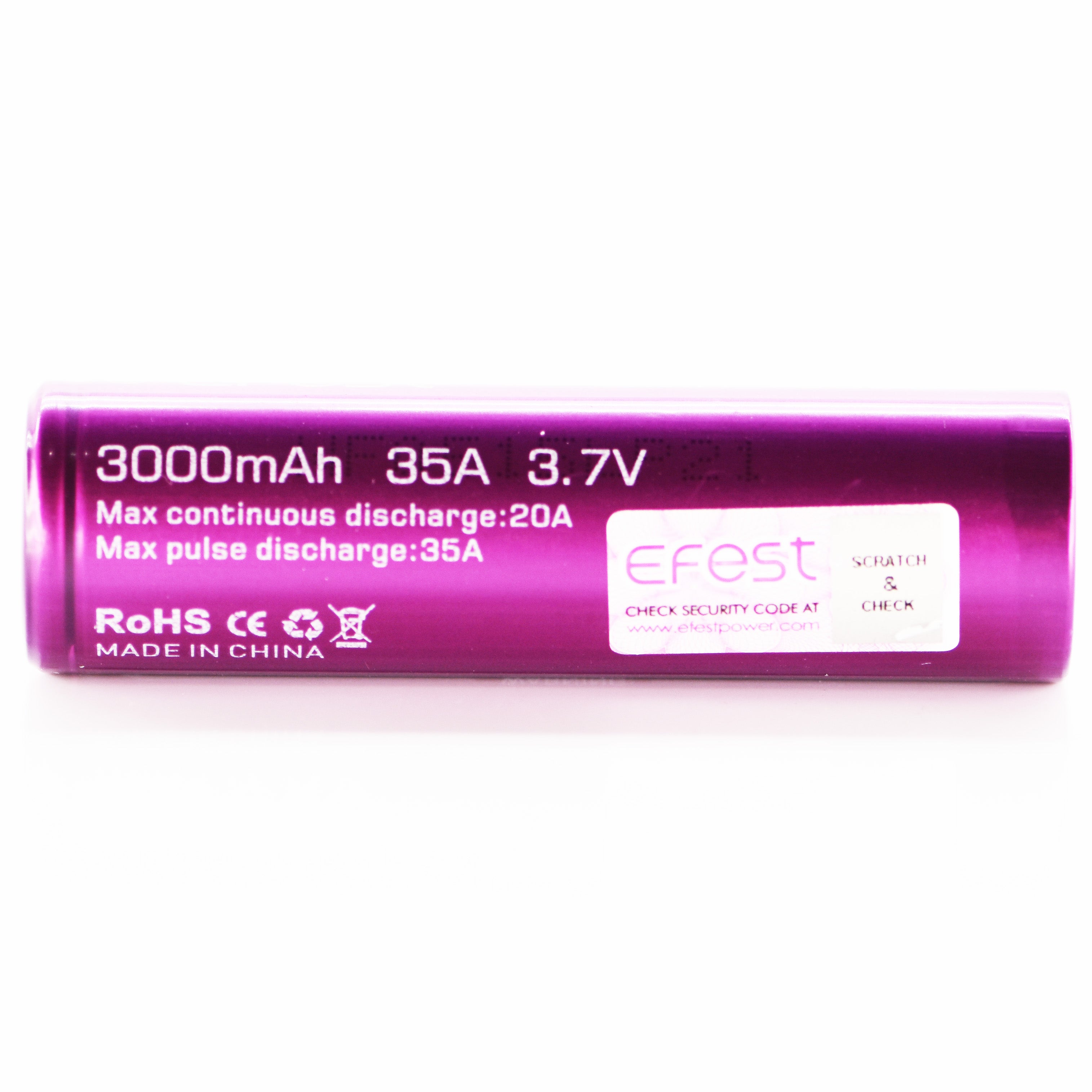 Efest 18650 3000mAh 20A IMR Battery