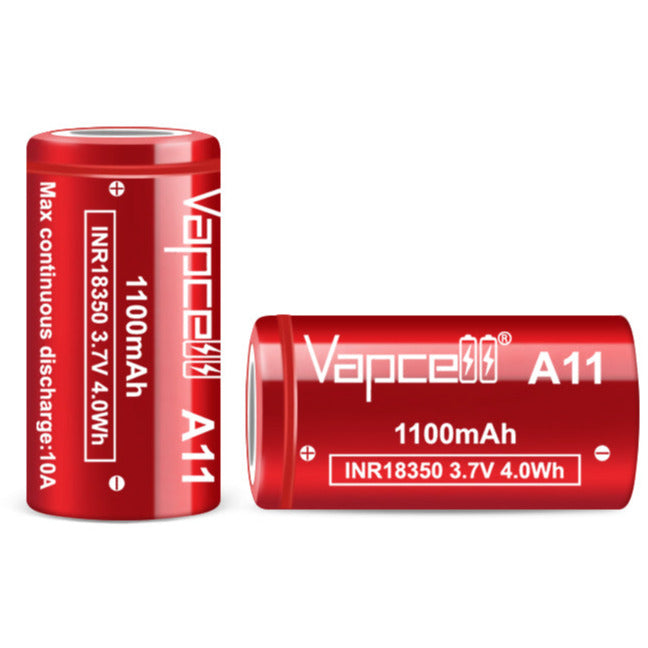 Vapcell 18350 A11 1100mAh 10A Battery Vapcell 18350 A11 1100mAh 10A Battery
