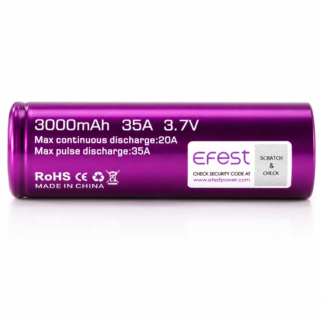 Efest IMR 18650 3000mAh 20A (35A Pulse) Battery