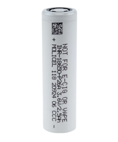 Molicel P26A 18650 Battery - High Discharge Rate and Longevity Molicel P26A 18650 Battery - High Discharge Rate and Longevity