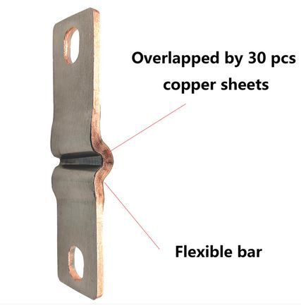 Flexible Busbar, screws and nuts for Prismatic LFP Cells (Set of 4)