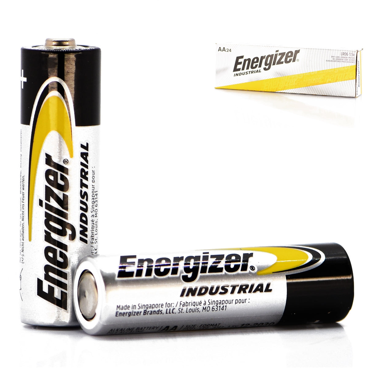 Energizer Industrial AA 1.5V Alkaline Battery EN91 - 24 Pack