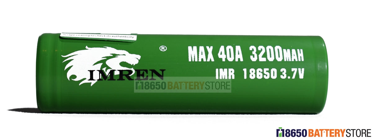 Imren 18650 3200mAh 40A IMR Battery
