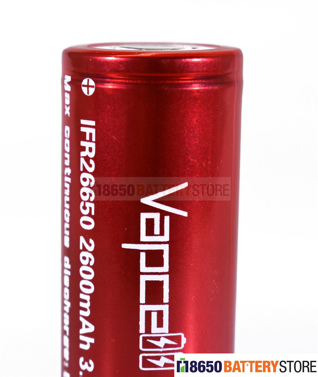Vapcell LiFePO4 26650 2600mAh 55A Battery