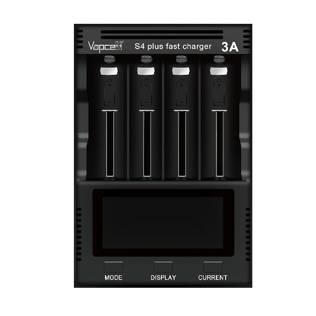 Vapcell S4 Plus V3.0 - Universal Fast Battery Charger Vapcell S4 Plus V3.0 - Universal Fast Battery Charger