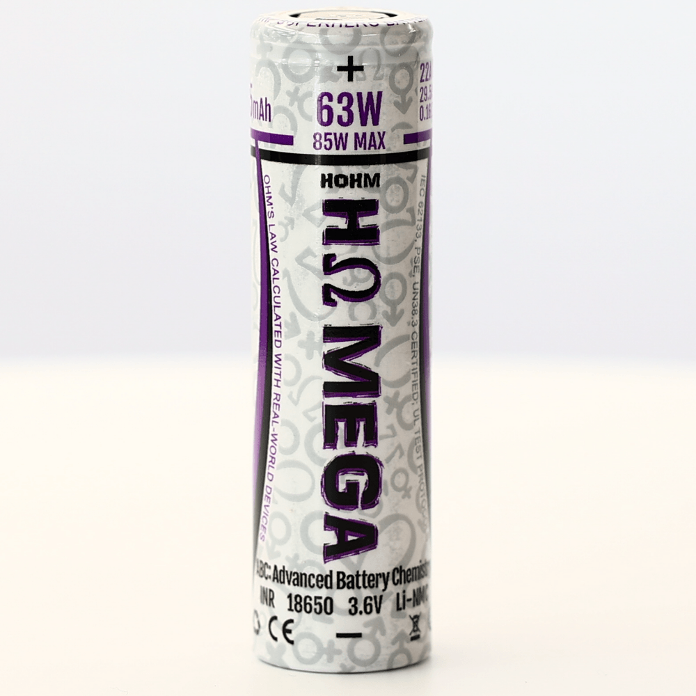 Hohm Tech Mega 18650 2505mAh 22A Battery