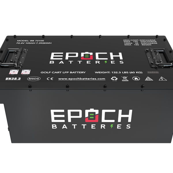 Epoch 72V 105Ah LiFePO4 Golf Cart Battery Kit – Bluetooth