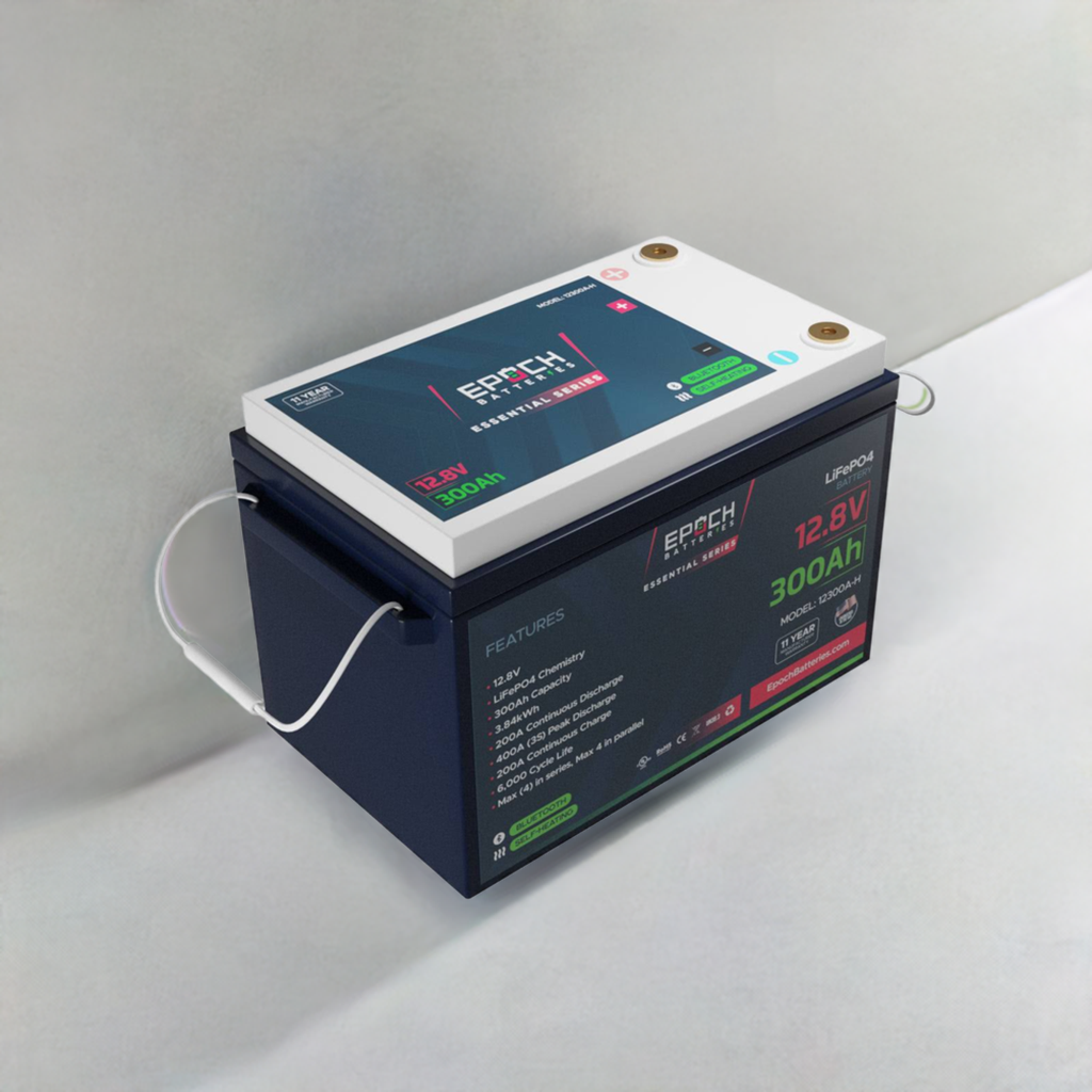 12V 300Ah Essential Series - Bluetooth & Heated LiFePO4 Battery