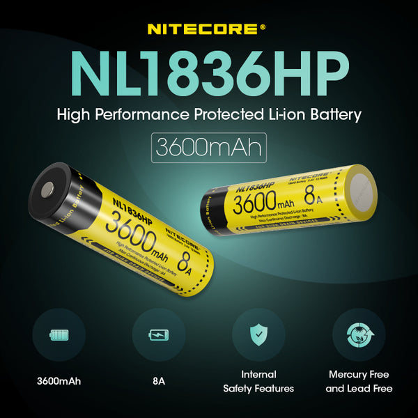 Nitecore Nl1823 18650 Batterie 3,7V 8.5Wh 2300Mah Batterie Li-Ion