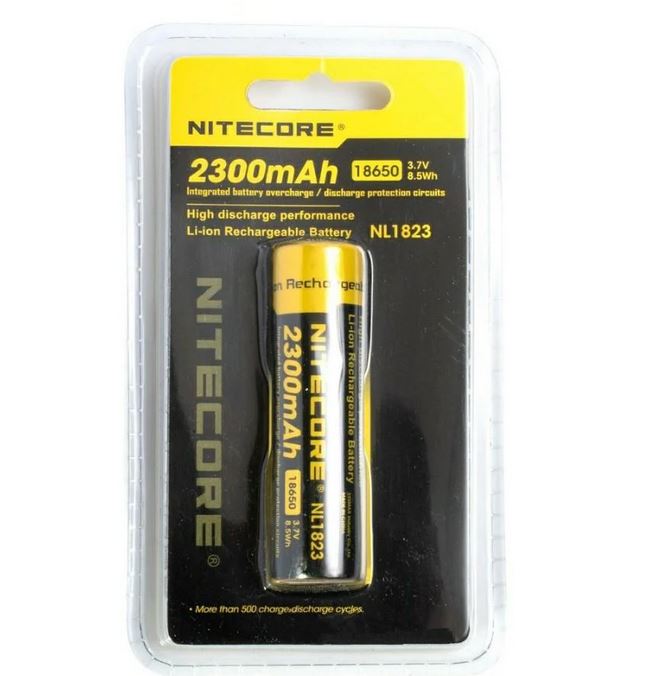Nitecore NL1823 18650 2300mAh - Protected Button Top Battery