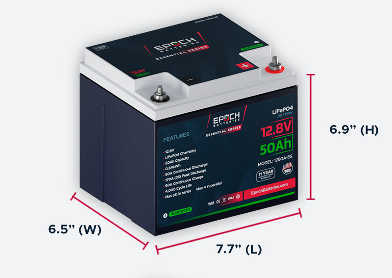 Basen Rechargeable 12v 50Ah LiFePO4 Battery Pack Solar Lithium ion