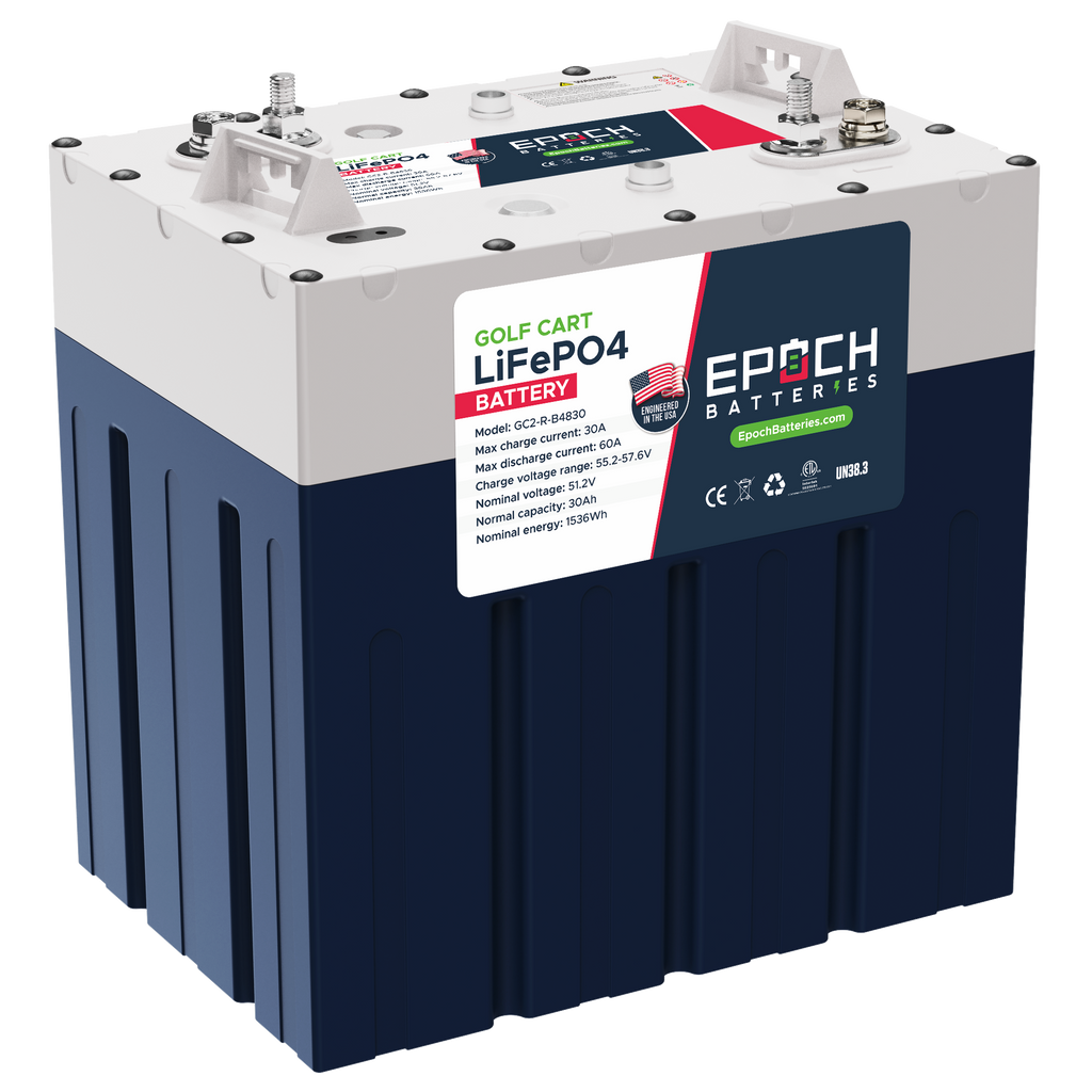 48V 30Ah GC2 - Golf Cart LiFePO4 Lithium Battery - Epoch Batteries