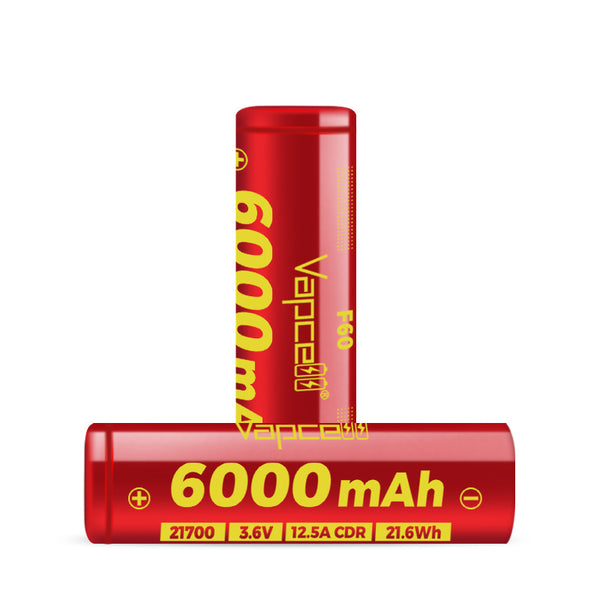 Vapcell F60 21700 6000mAh 12.5A Battery Vapcell F60 21700 6000mAh 12.5A Battery