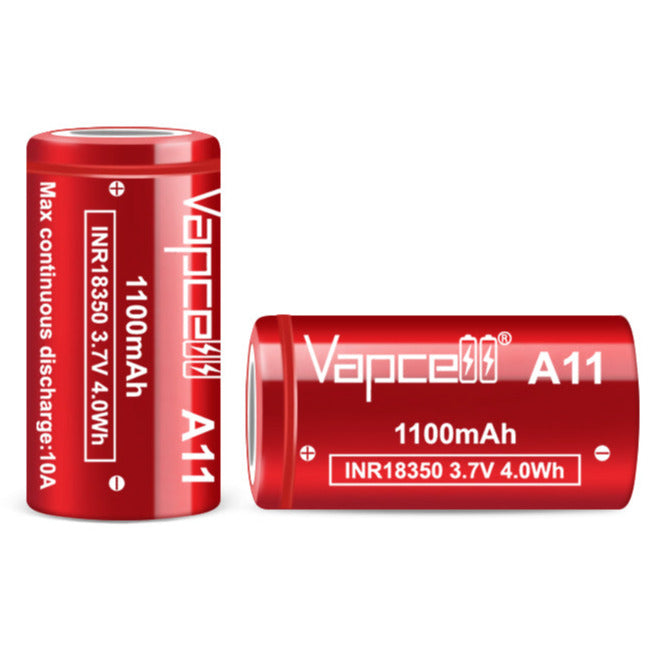 Vapcell 18350 A11 1100mAh 10A Battery