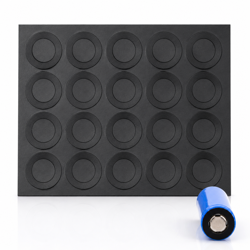 21700 Battery Terminal Insulator Rings - Black - 20pcs
