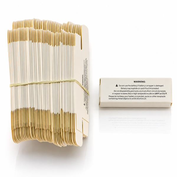 18650 Battery Paper Box with Warning (50pcs) - Individual Packaging