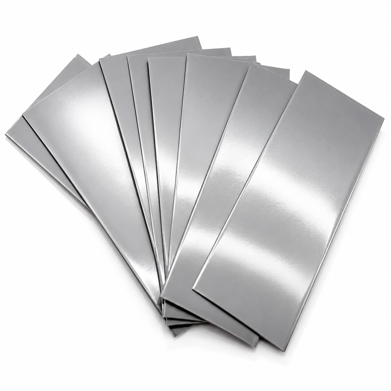 Silver 18650 Battery Wraps