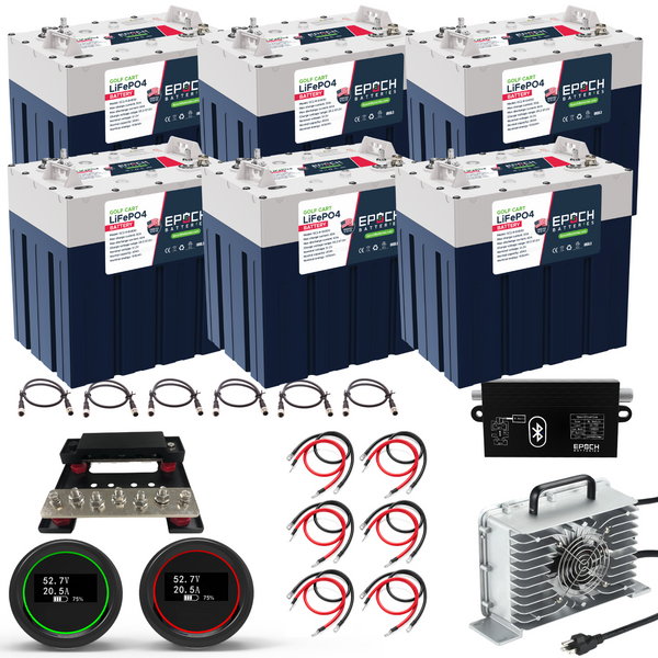 48V 180Ah 600A GC2 - Ultimate Navitas Golf Cart LiFePO4 Lithium Battery Kit - Epoch Batteries