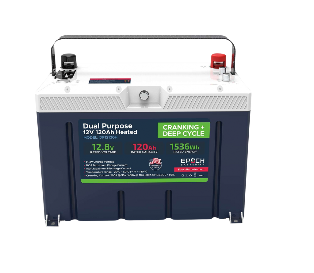 12V 120Ah Pro Series - LiFePO4 Cranking & Deep Cycle Lithium Battery (Dual Purpose)