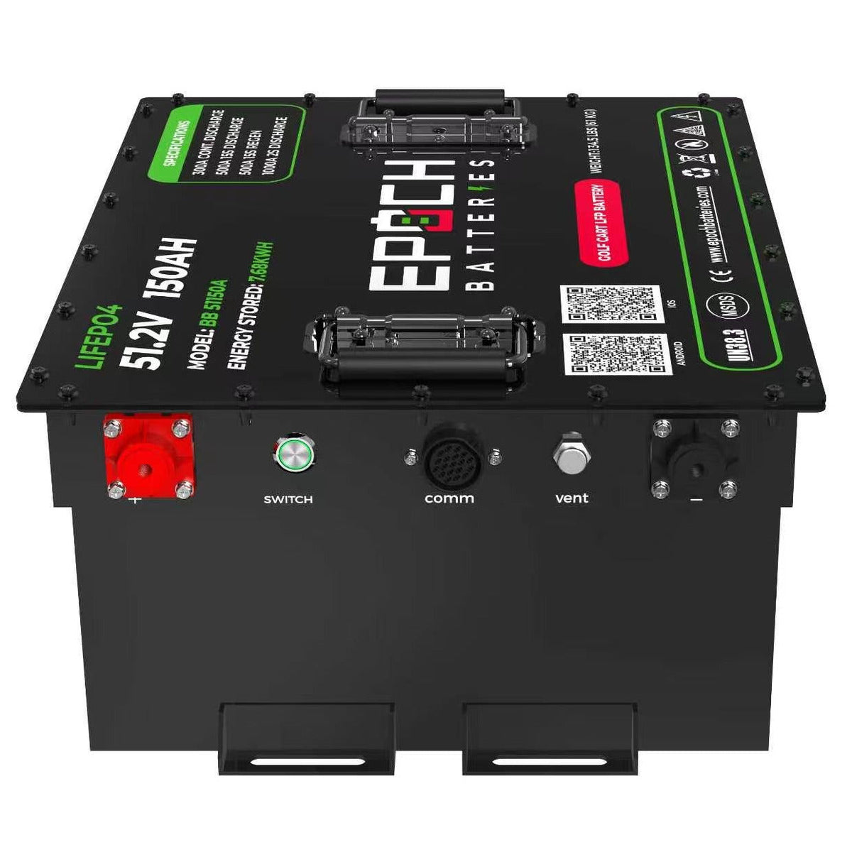 48V 150Ah Golf Cart Battery Complete Kit - Lithium (LiFePO4)