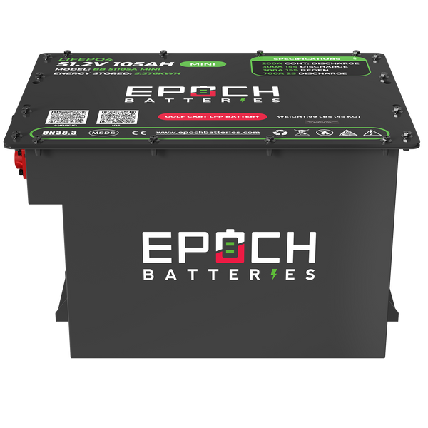 48V 105Ah MINI - LiMax Series - Lithium (LiFePO4) Golf Cart Battery - Complete Kit
