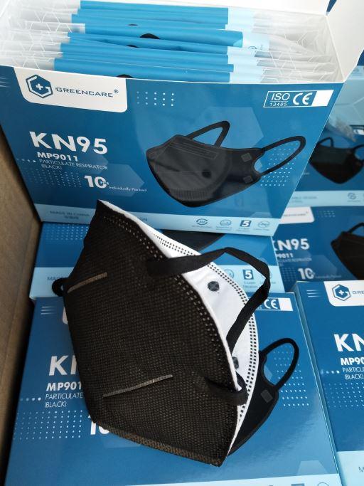KN95 Black Face Mask (10 Pack)