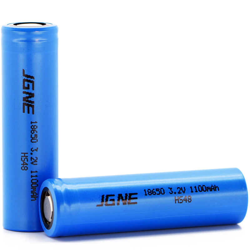 JGNE 3.2V 18650 1100mAh 33A LiFePO4 Battery
