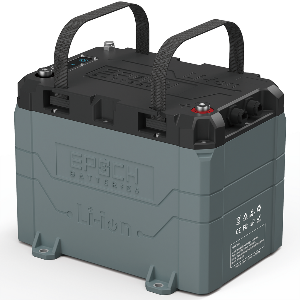 12V 50Ah Heated Bluetooth LiFePO4 Epoch Battery