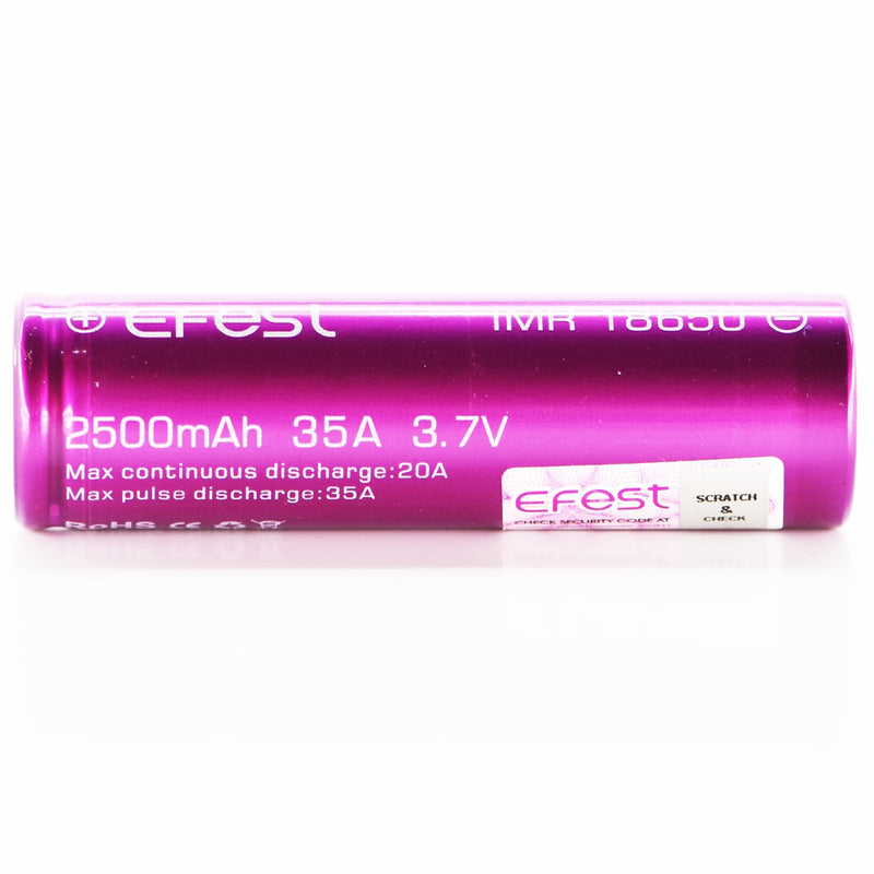 Efest 18650 2500mAh 35A IMR Battery