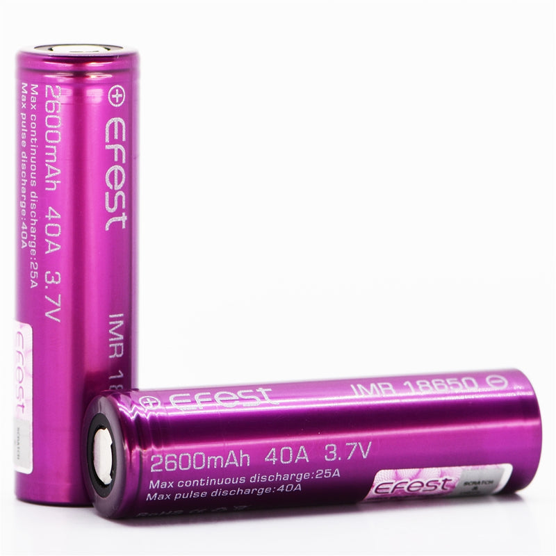 Efest 18650 2600mAh 40A IMR Battery