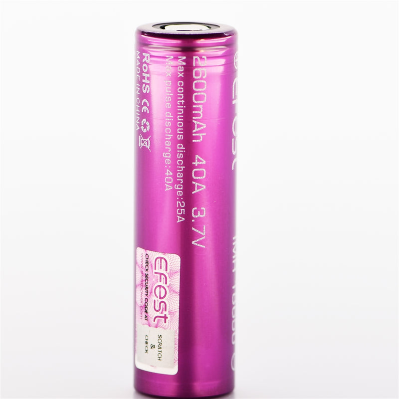 Efest 18650 2600mAh 40A IMR Battery