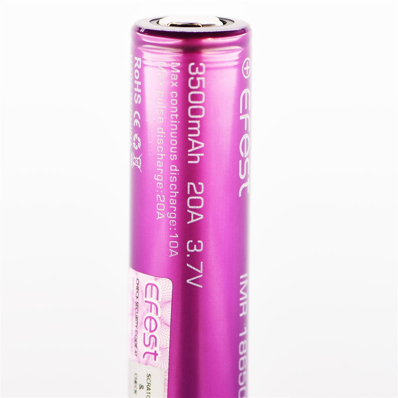 Batterie rechargeable EFEST 18650 - 3500mAh pour cigarette