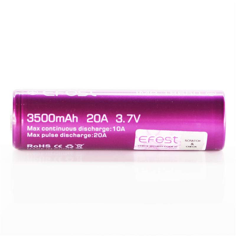 Accus EFEST IMR 18650 3500mAh 20A - VAPOCLOPE