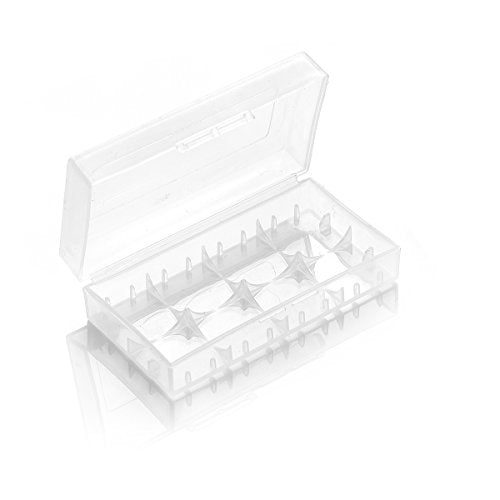 18650 Battery Carrying Case 2x Clear
