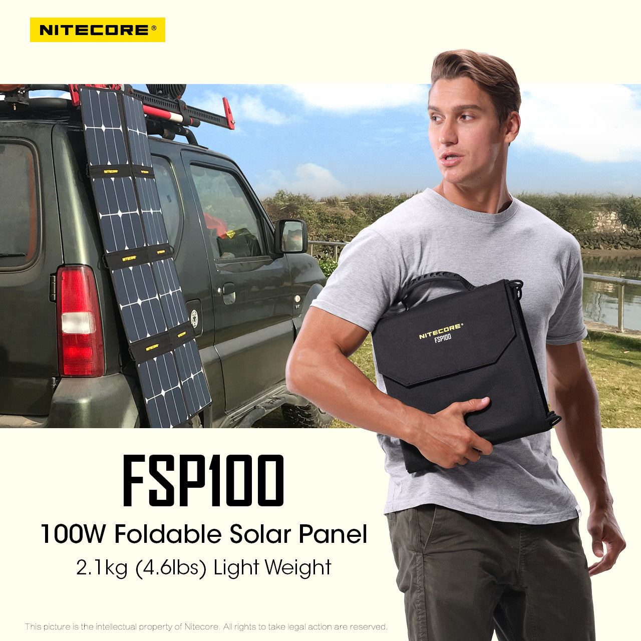 Nitecore FSP100 - 100W Foldable Solar Panel