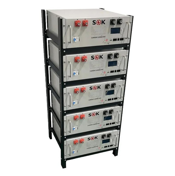 5 Slot Rack for SOK SV48V100 Server Rack Battery - RACK ONLY