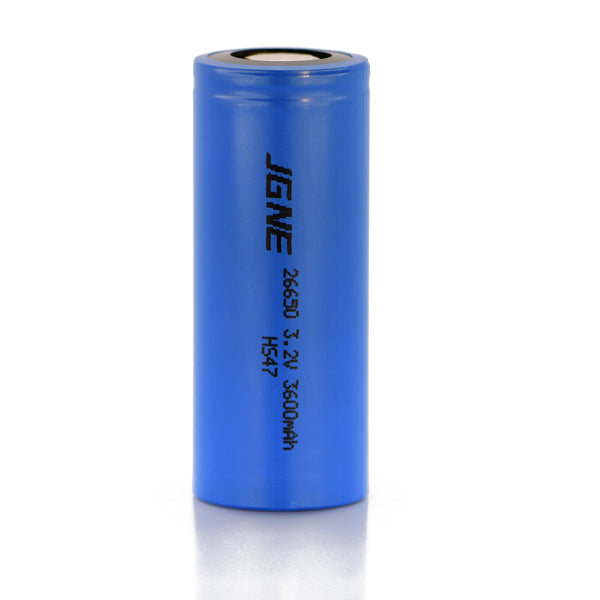 JGNE 3.2V 26650 3600mAh 10.8A LiFePO4 Battery
