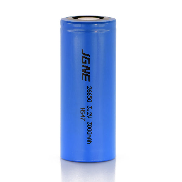 JGNE 3.2V 26650 3000mAh 30A LiFePO4 Battery