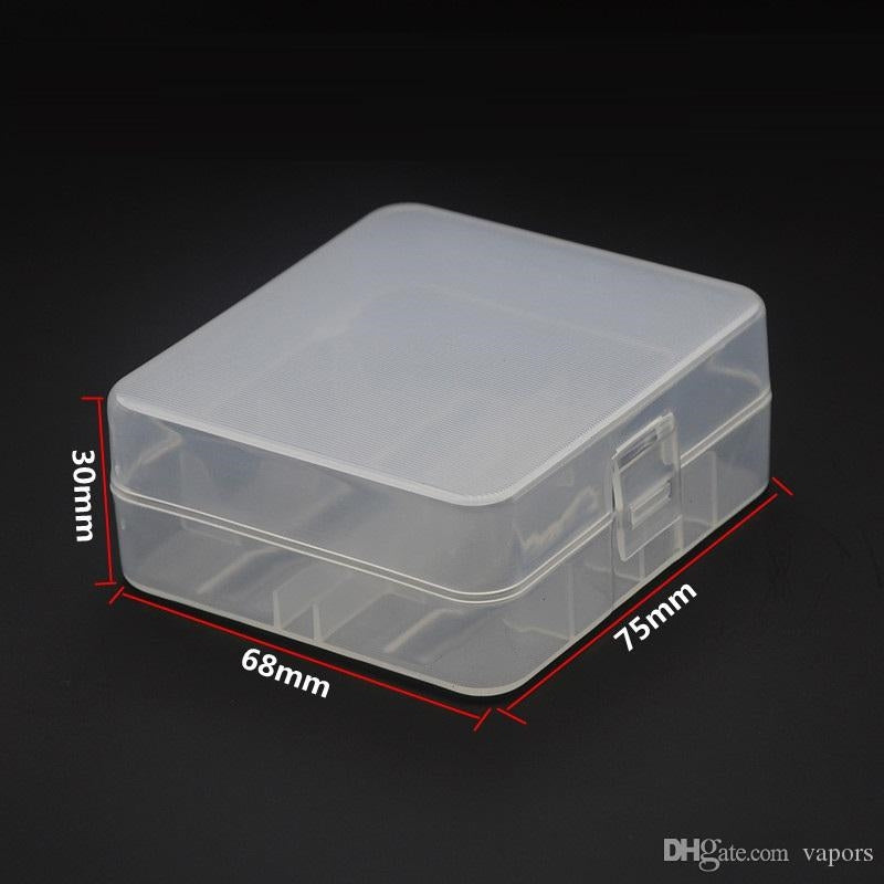 26650 Battery Carrying Case - 2x 26650 - Clear