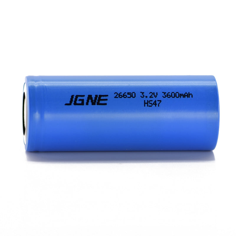 JGNE 3.2V 26650 3600mAh 10.8A LiFePO4 Battery