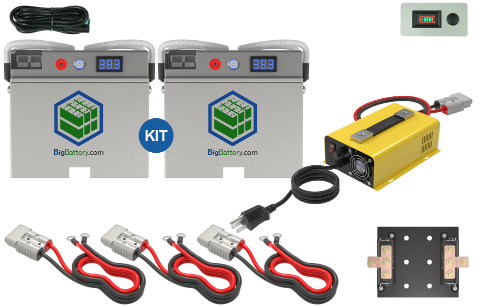 BigBattery 36V 128Ah Raptor - Golf Cart Complete Kit