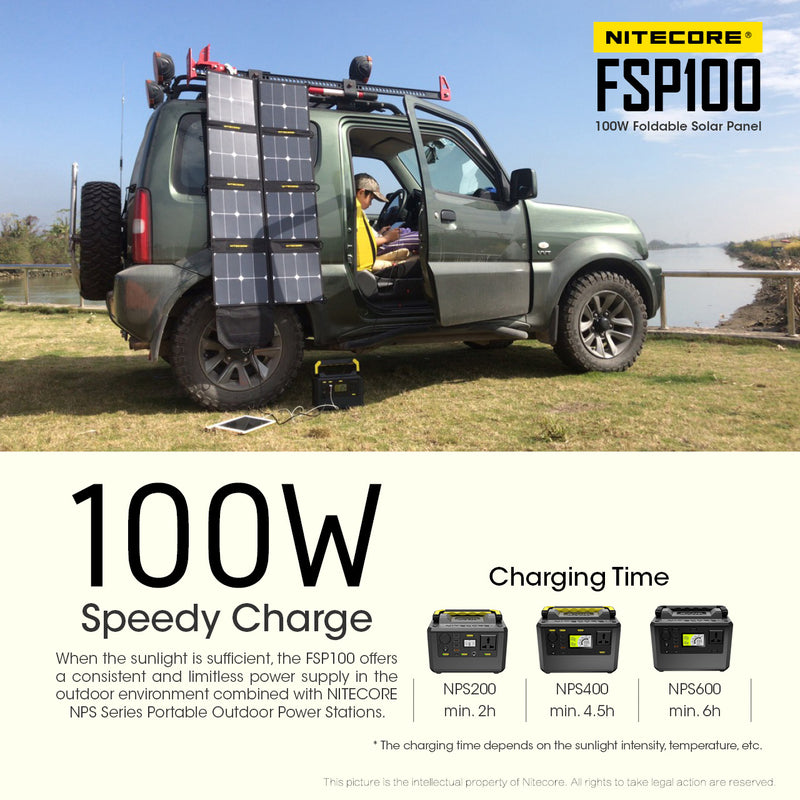 Nitecore FSP100 - 100W Foldable Solar Panel