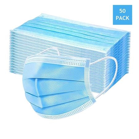 3 Ply Face Mask - Surgical Protective Masks (50 Pack)