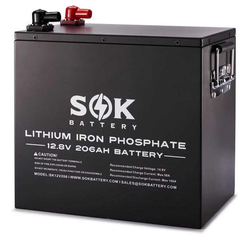 SOK 12V 206Ah LiFePO4 Battery - Bluetooth - SK12V206