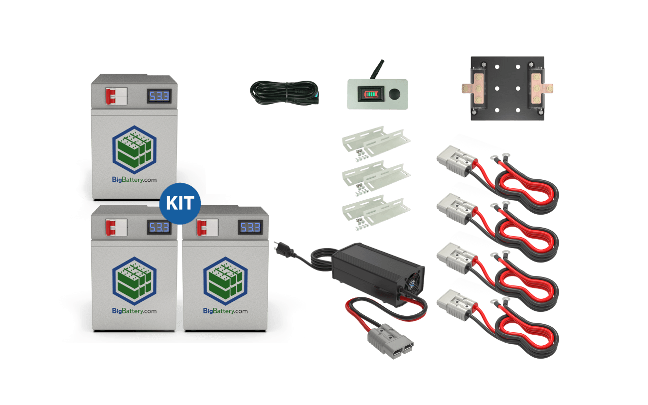 BigBattery 48V 90Ah EAGLE - Golf Cart Complete Kit