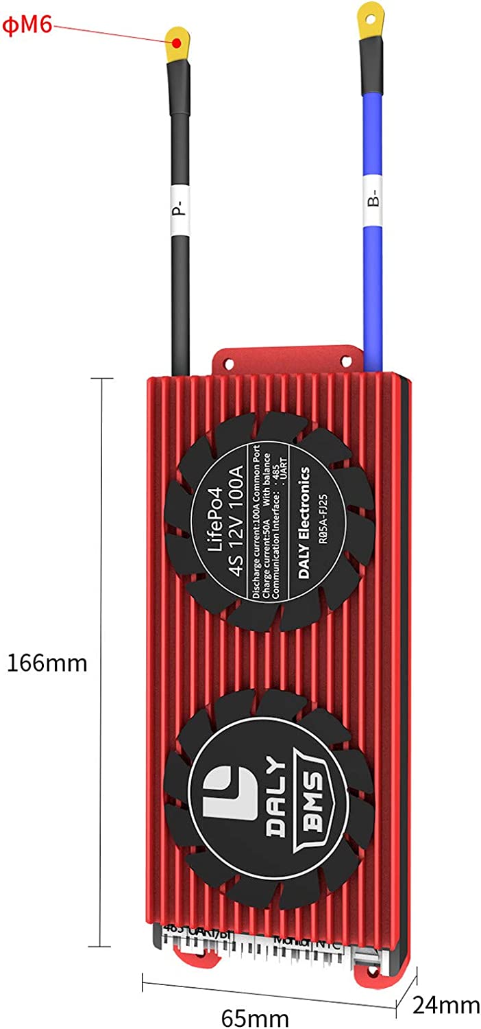 Daly 12V 100A BMS - 4S LiFePO4- Bluetooth