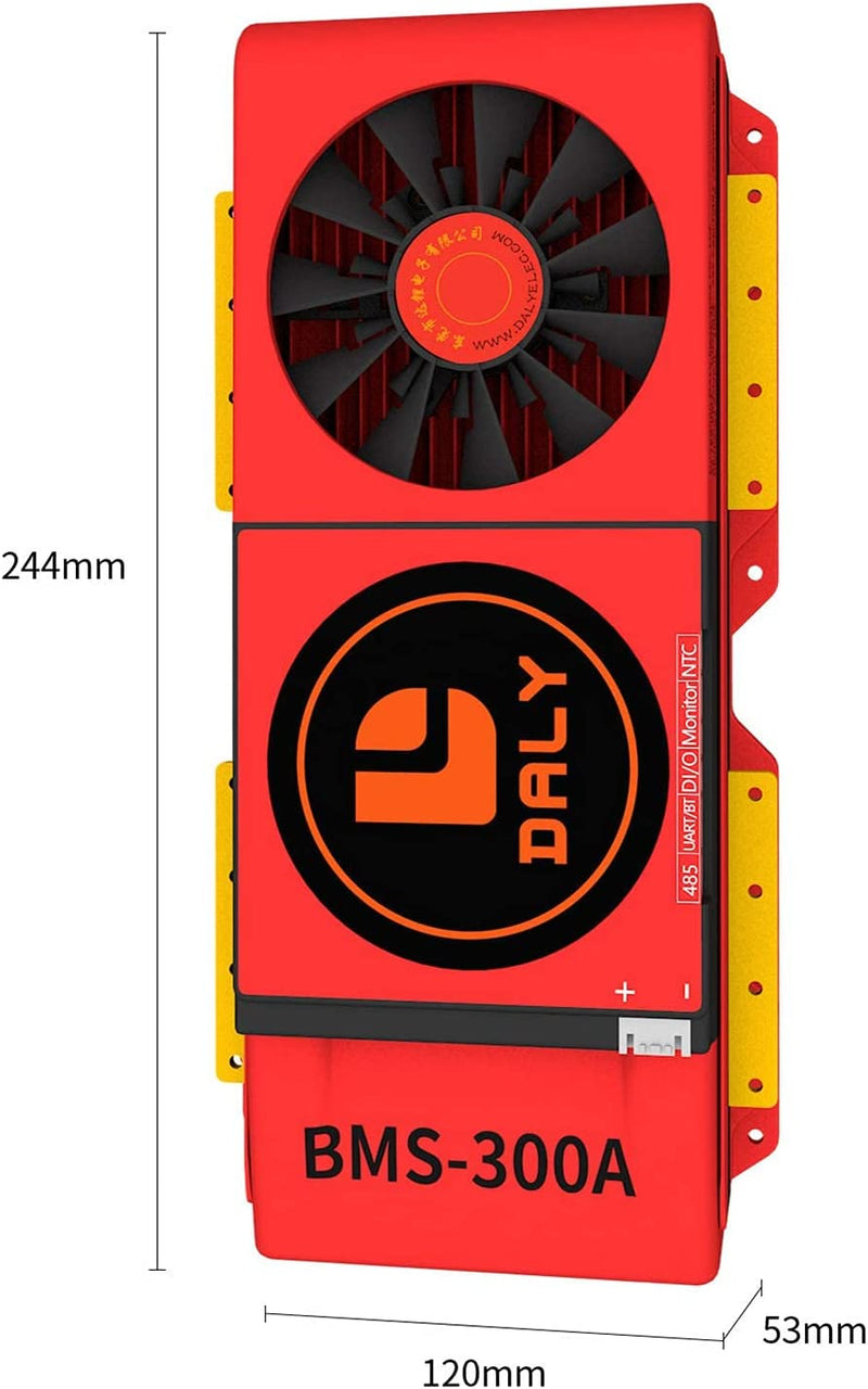 Daly 12V 300A BMS - 4S LiFePO4 - Bluetooth w/ Fan