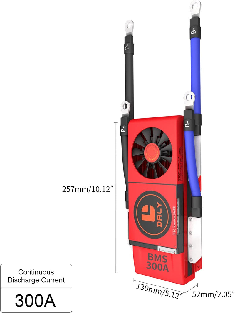 Daly 36V 300A BMS - 12S LiFePO4 - Bluetooth w/ Fan