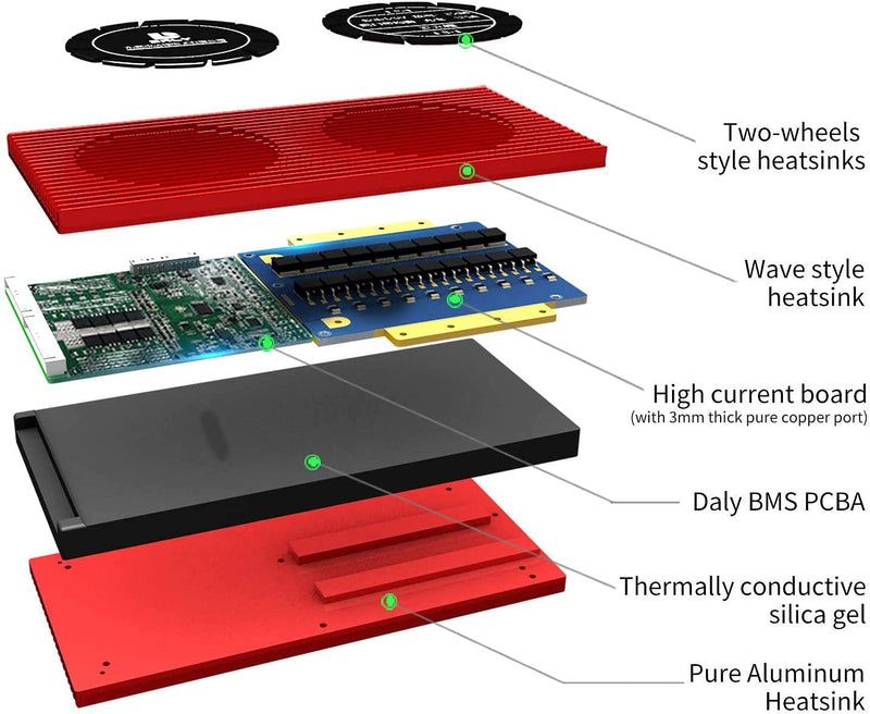 Daly 12V 200A BMS - 4S LiFePO4 - Bluetooth